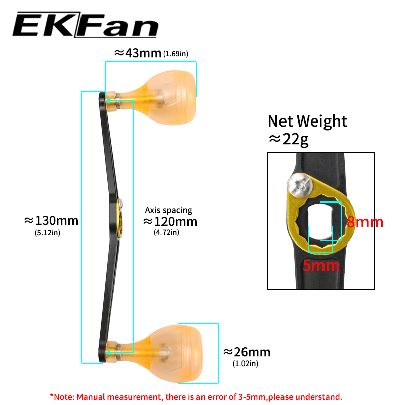 EKFan 130 مللي متر خفيفة سبائك - مراجعة Trolling Reel وسعره